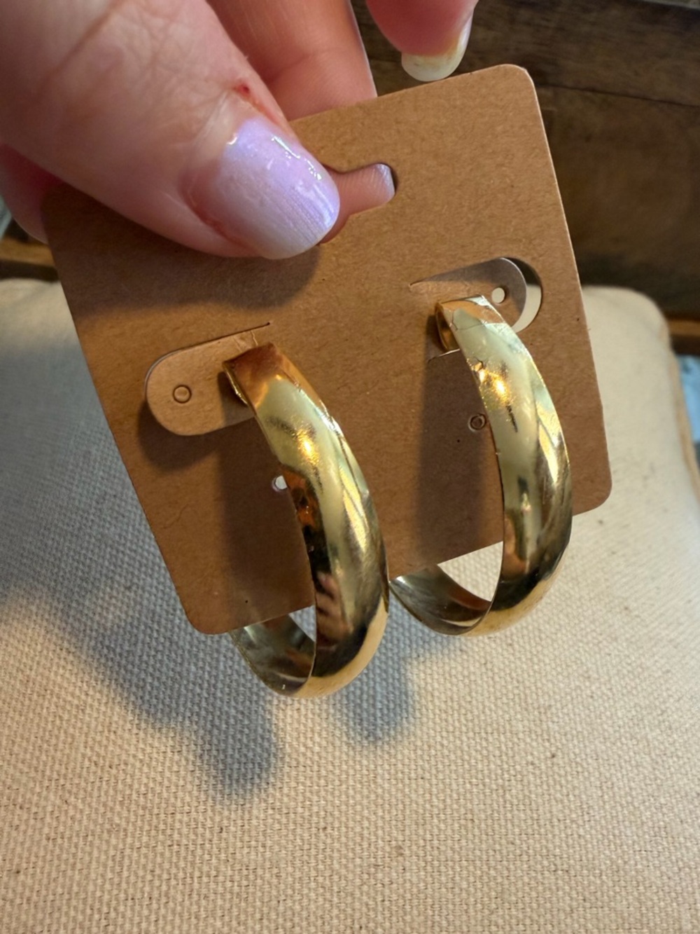 Gold Hoop Earrings for Women - Classic Shiny Hoop